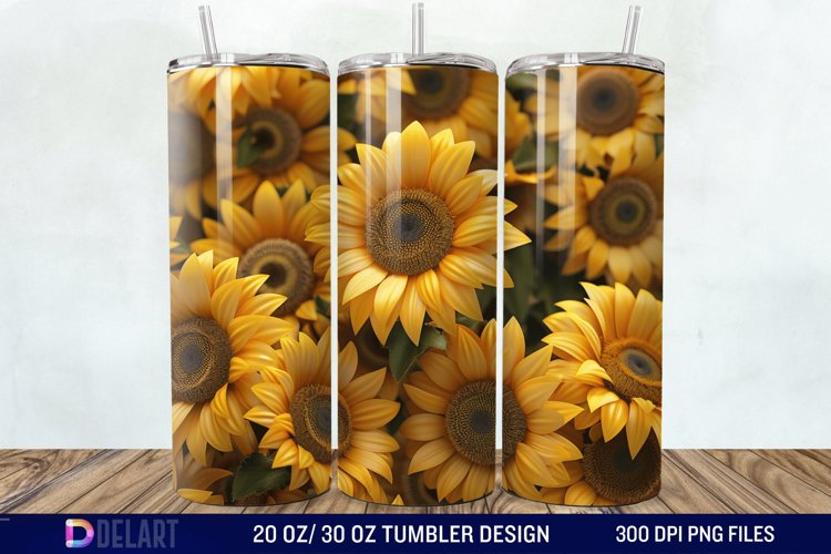 Sunflower Tumbler Wrap Image 14