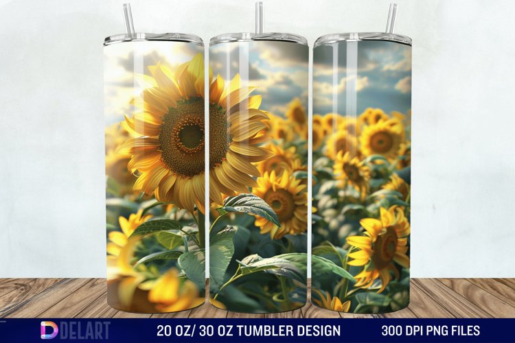 Sunflower Tumbler Wrap Image 20