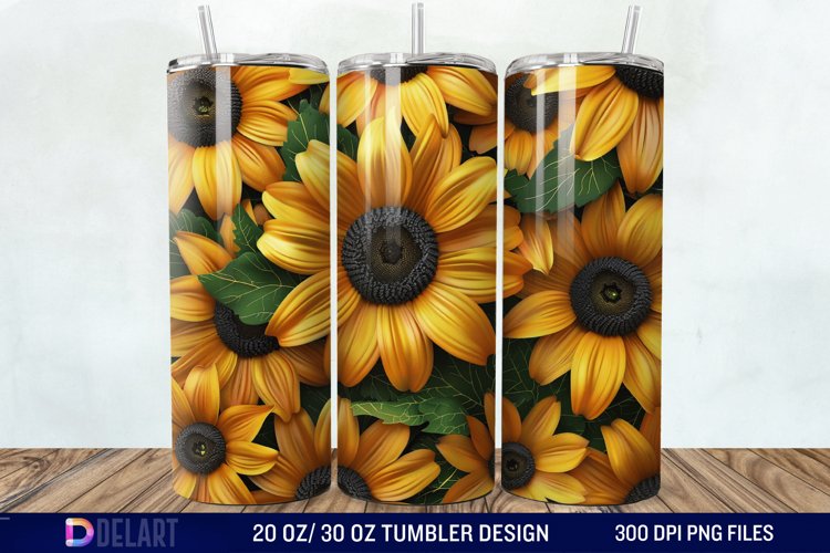 Sunflower Tumbler Wrap Image 2