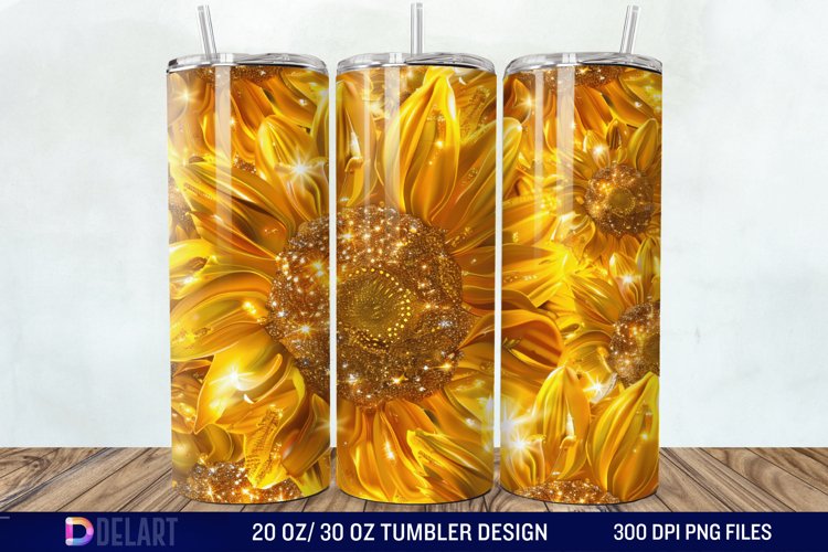 Sunflower Tumbler Wrap Image 5
