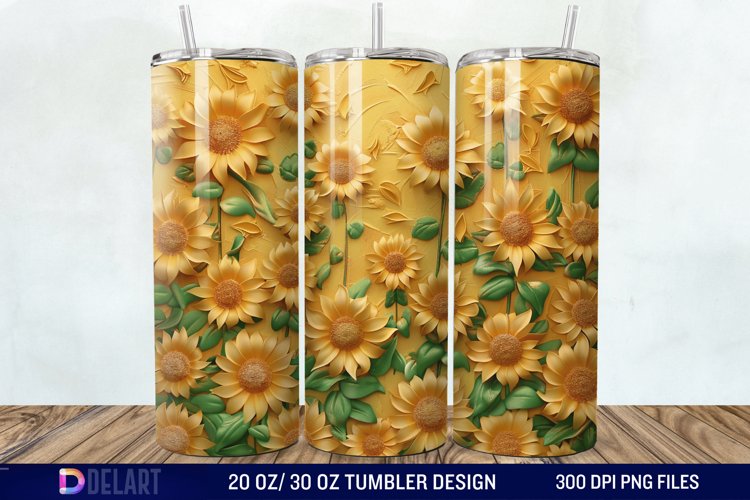 Sunflower Tumbler Wrap Image 5