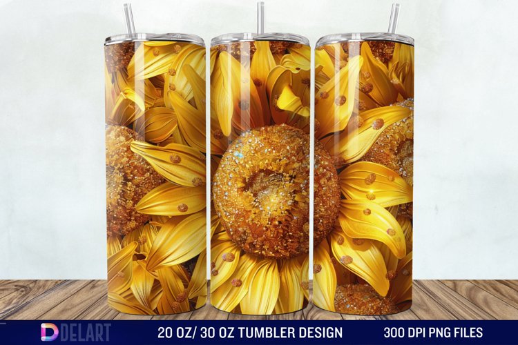 Sunflower Tumbler Wrap Image 15