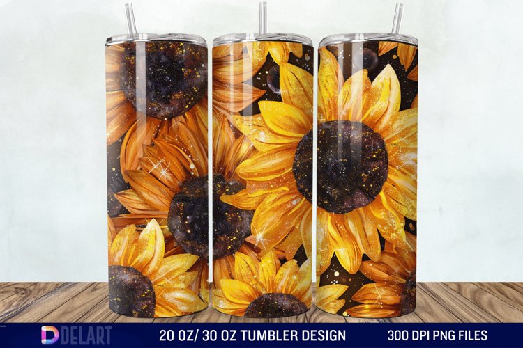 Sunflower Tumbler Wrap Image 2