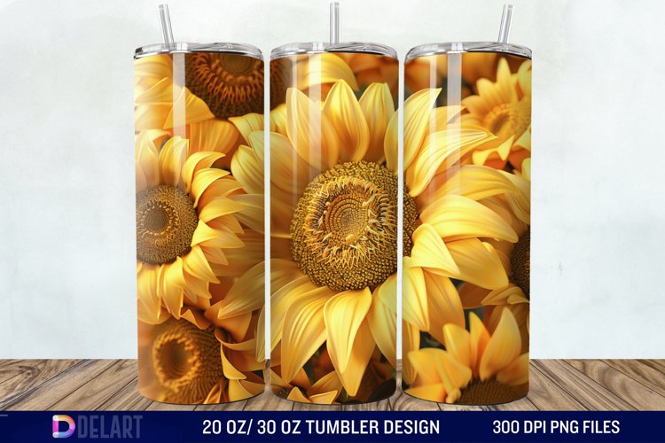 Sunflower Tumbler Wrap Image 10