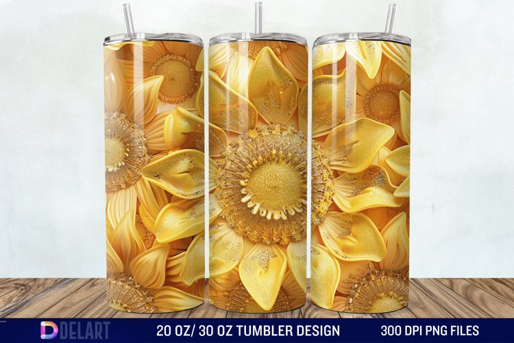 Sunflower Tumbler Wrap Image 22