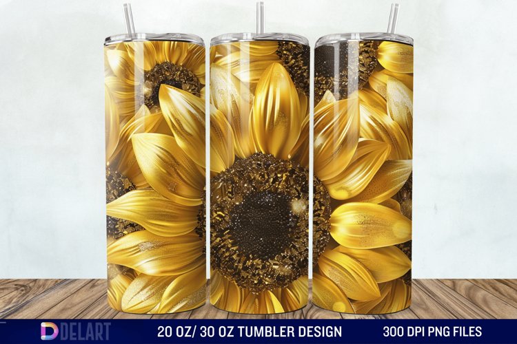 Sunflower Tumbler Wrap Image 8