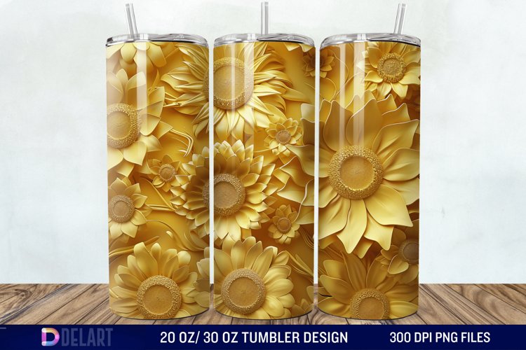 Sunflower Tumbler Wrap Image 24