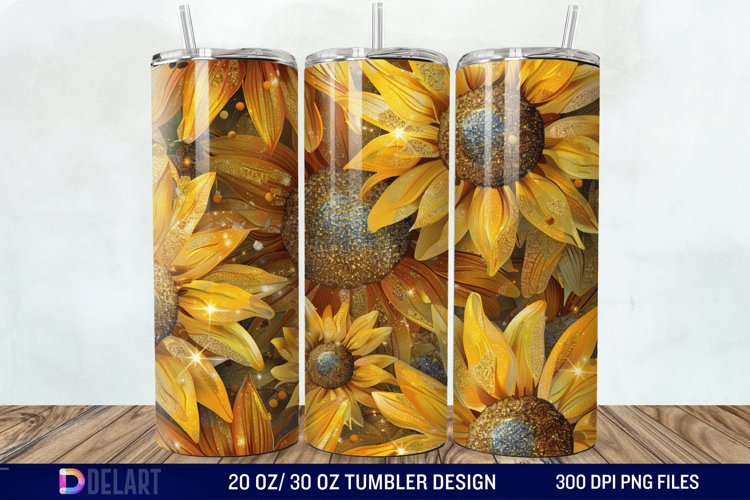 Sunflower Tumbler Wrap Image 20