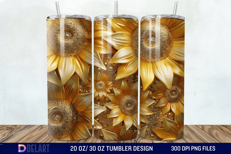 Sunflower Tumbler Wrap Image 10