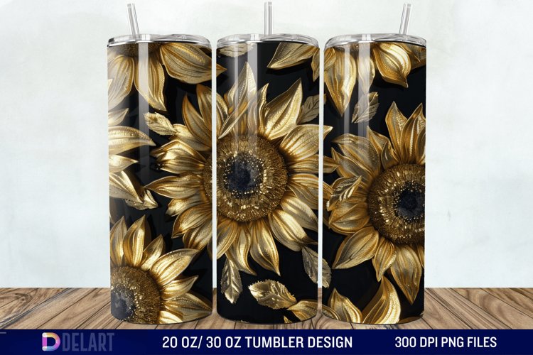 Sunflower Tumbler Wrap Image 3