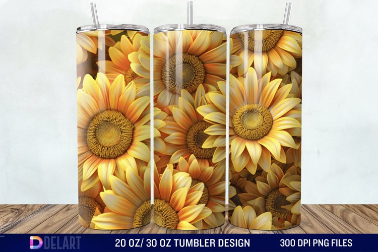 Sunflower Tumbler Wrap Image 18