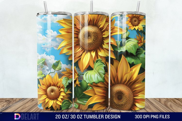 Sunflower Tumbler Wrap Image 22