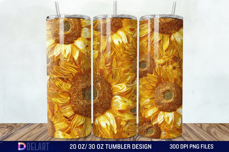 Sunflower Tumbler Wrap Image 19