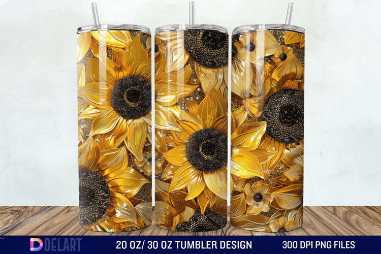 Sunflower Tumbler Wrap Image 4