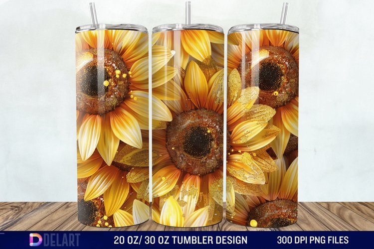 Sunflower Tumbler Wrap Image 24