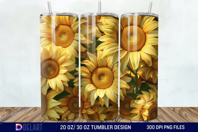 Sunflower Tumbler Wrap Image 19