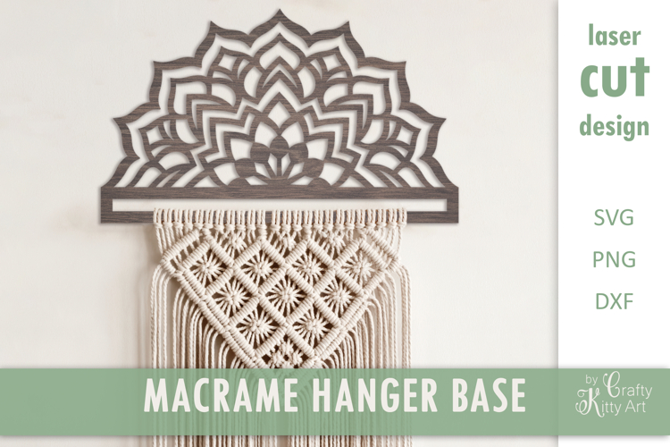 Mandala Macrame Base SVG macrame laser cut wall decor design