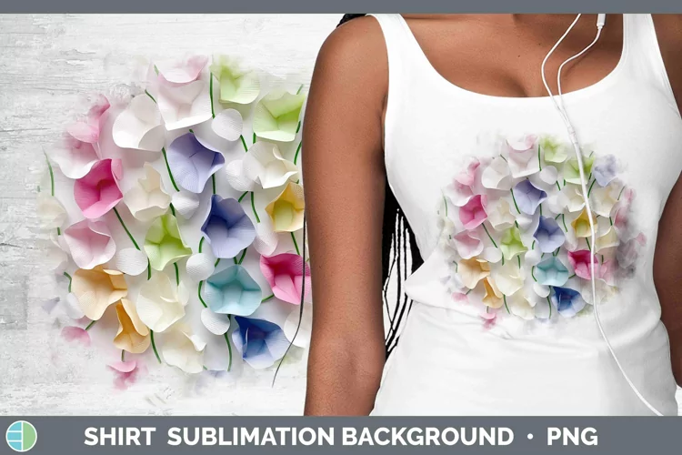 3D Sweet Pea Shirt | Sublimation Sublimation Background Desi