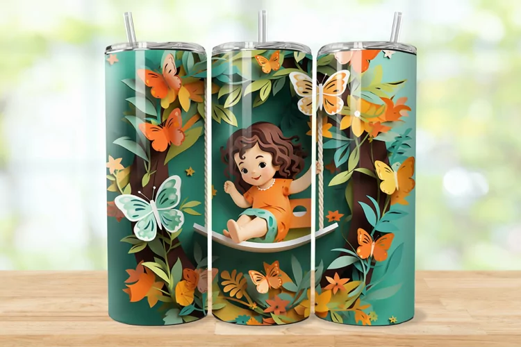 3D Swing Under Tree 20oz/30oz Skinny Tumbler