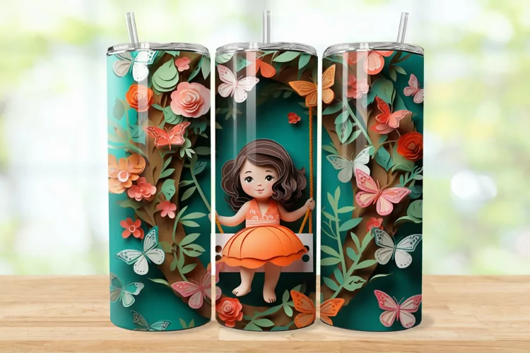 3D Swing Under Tree 20oz/30oz Skinny Tumbler