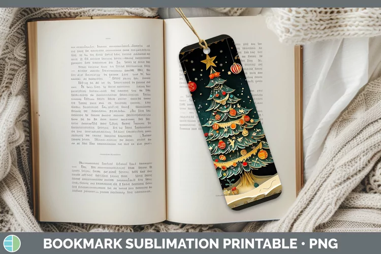 3D Tree Bookmark Sublimation Printable Designs