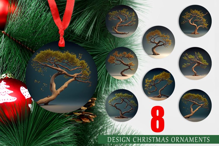 3D Tree Branch Christmas Ornaments