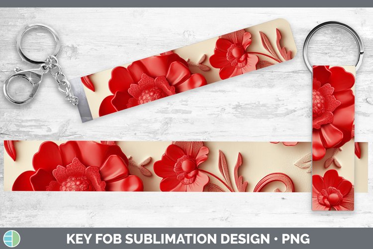Gorgeous3D Valentine Key Fob design.