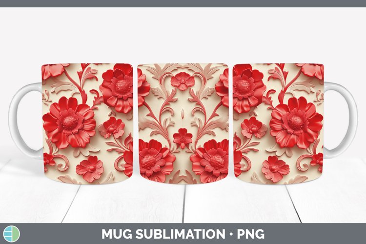 Gorgeous3D Valentine Mug Wrap design.