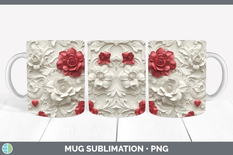 Red Flower Clipart Image 17