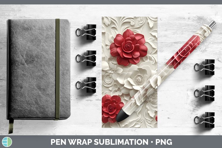 Red Flower Clipart Image 15
