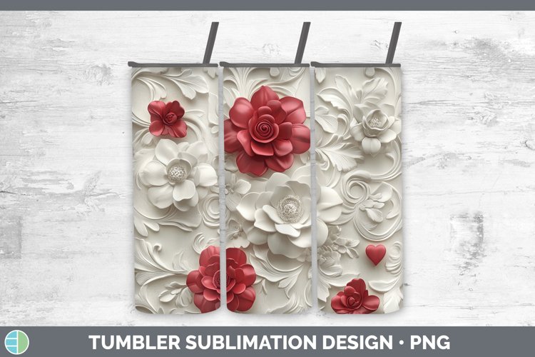 Red Flower Clipart Image 8