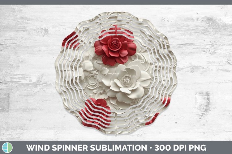 Red Flower Clipart Image 7