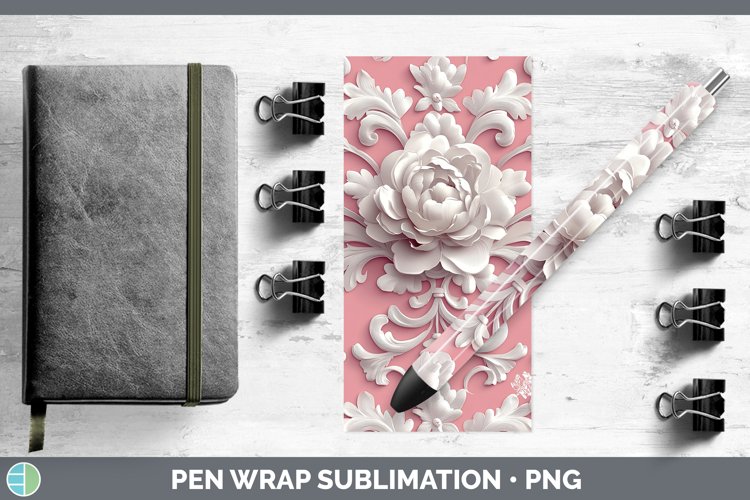 Gorgeous3D Valentine Pen Wrap design.