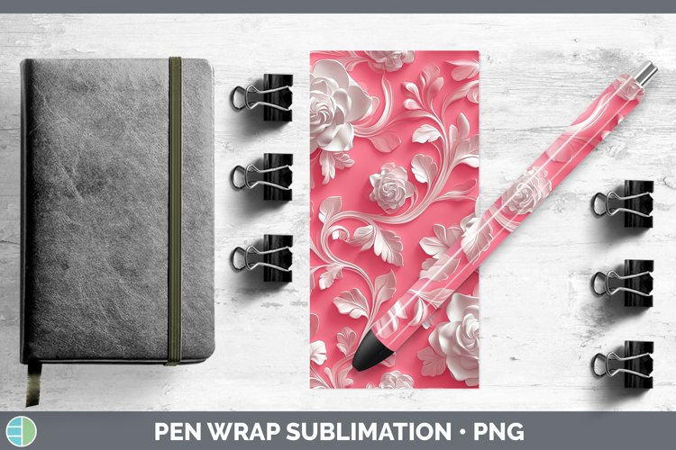 Gorgeous3D Valentine Pen Wrap design.