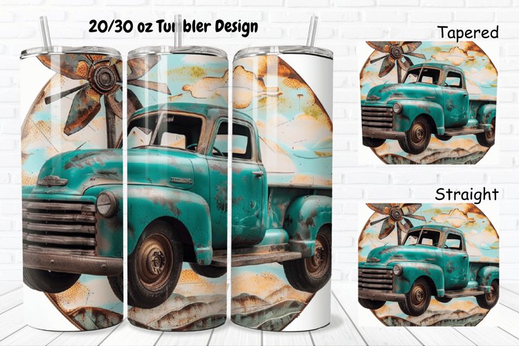 Vintage Truck Clipart Image 3