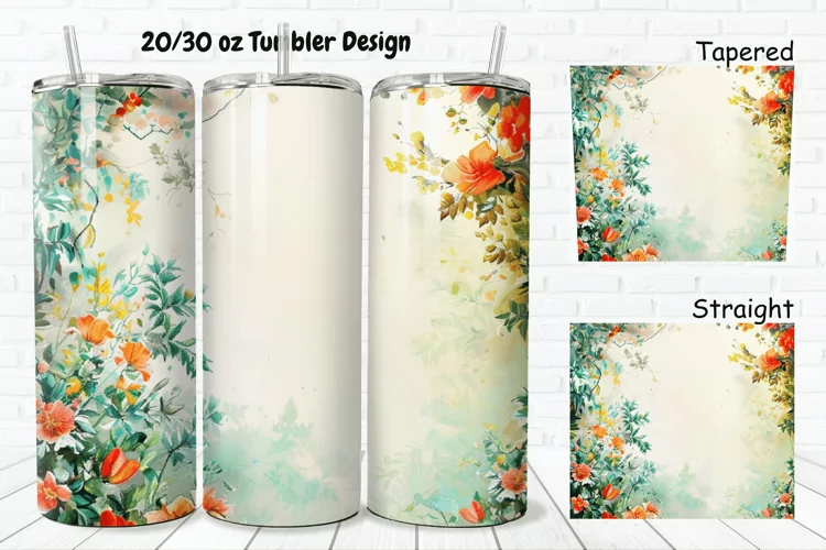 3D Watercolor Scenery 20/30oz Skinny Tumbler