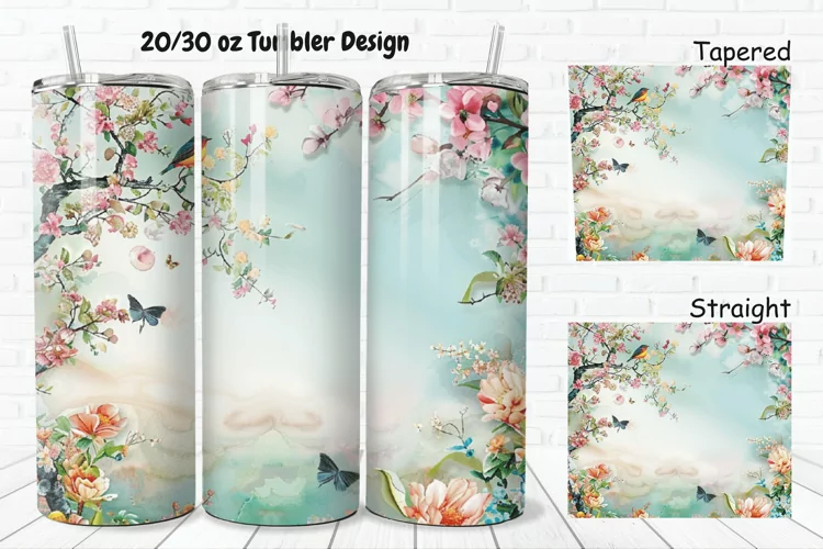 3D Watercolor Scenery 20/30oz Skinny Tumbler