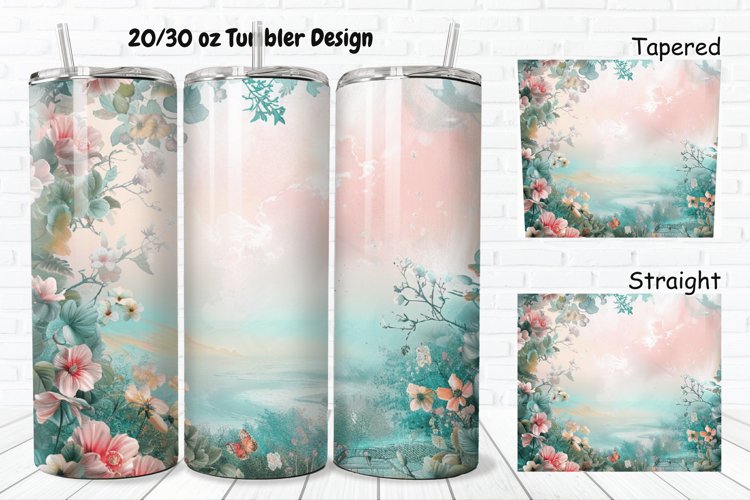 3D Watercolor Scenery 20/30oz Skinny Tumbler