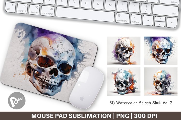 Mouse Pad 3D Watercolor Splash Sku 3D Watercolor Splash Skul