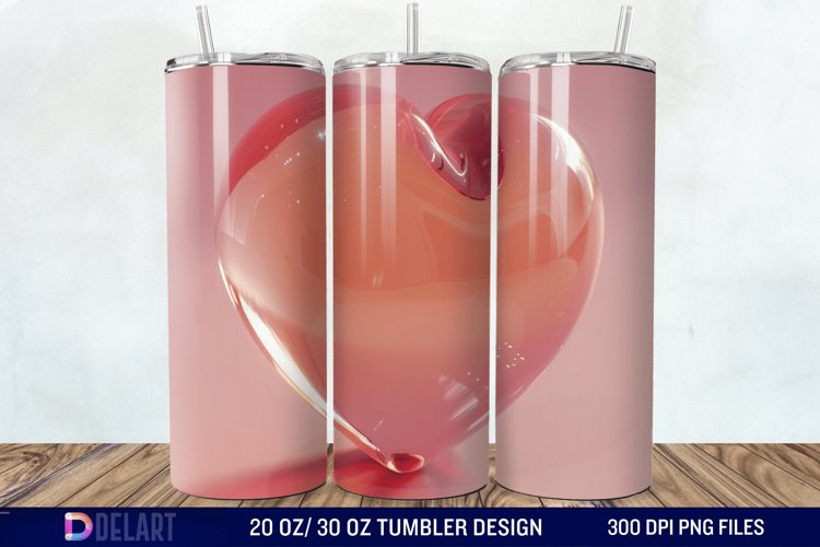 3D Western Heart Tumbler Wrap