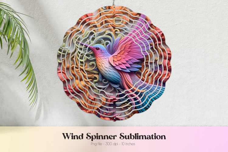 3d Wind Spinner Sublimation | 3d Hummingbird Wind Spinner