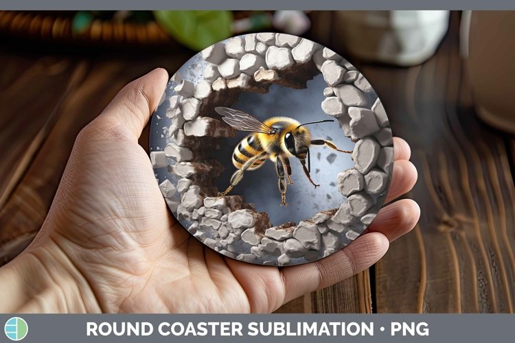 Gorgeous3D Winter Round Coaster design.