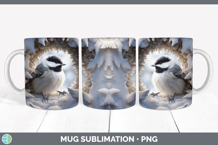 Gorgeous3D Winter Mug Wrap design.