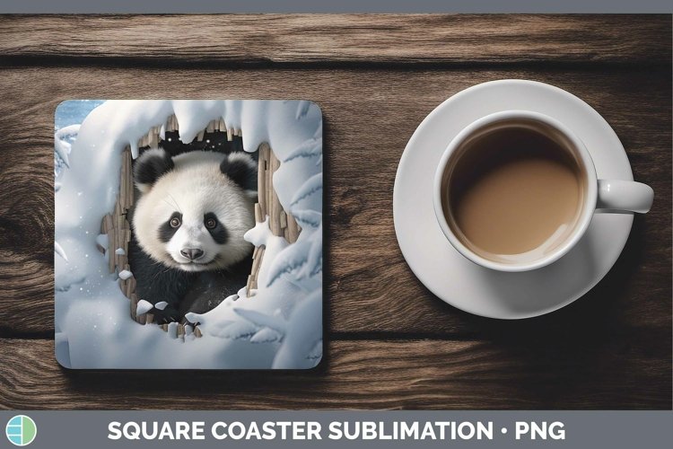 Gorgeous3D Winter Square Coaster design.