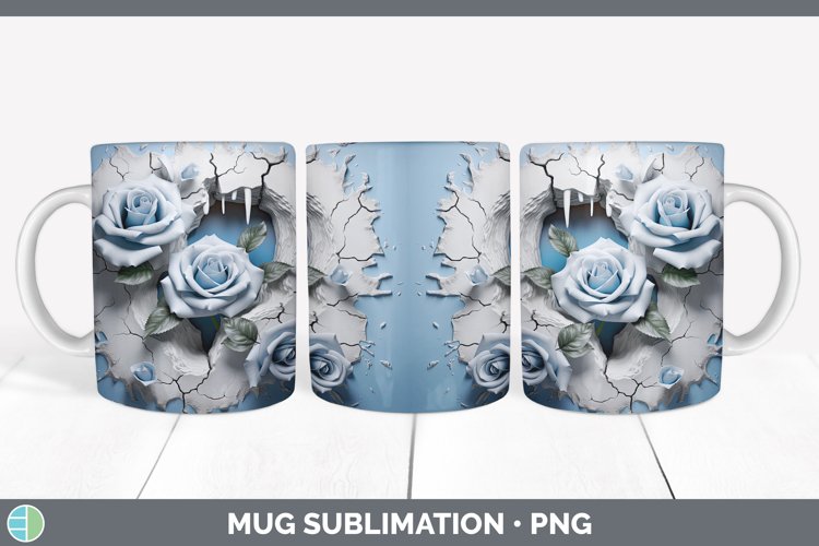 Gorgeous3D Winter Mug Wrap design.