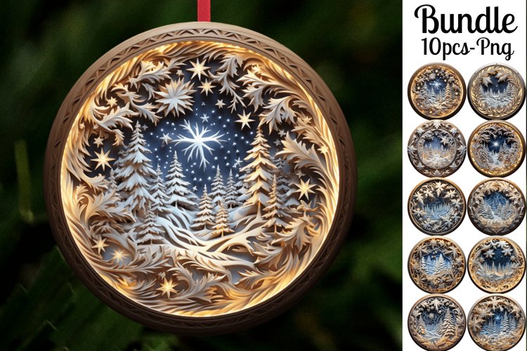 Christmas Ornament Sublimation Designs Image 5