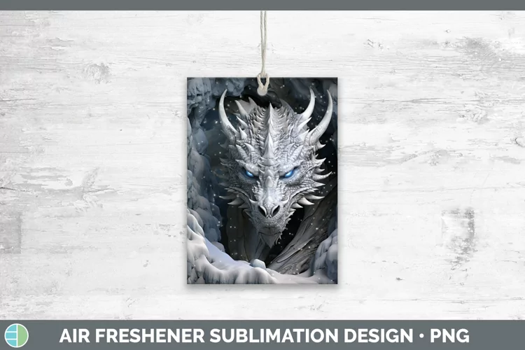 3D Winter Wall Dragon Air Freshener Sublimation Car Freshene