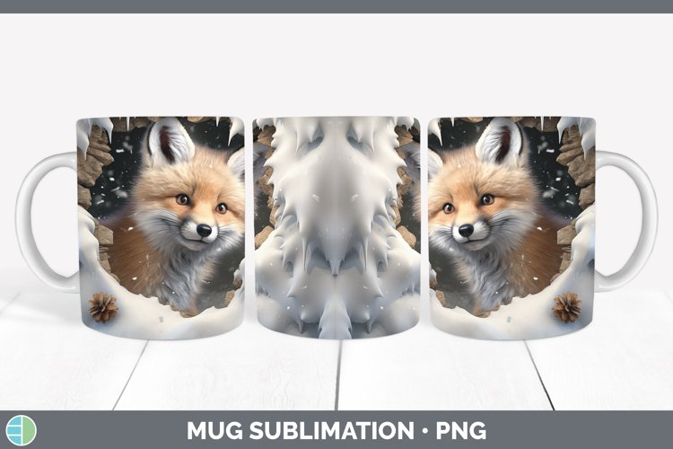 Gorgeous3D Winter Wall Mug Wrap design.