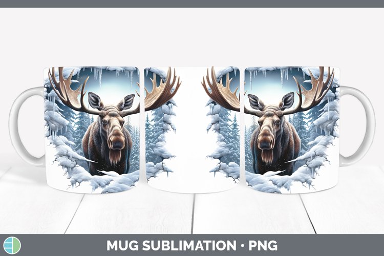 Gorgeous3D Winter Wall Mug Wrap design.