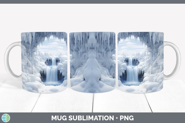Gorgeous3D Winter Wall Mug Wrap design.